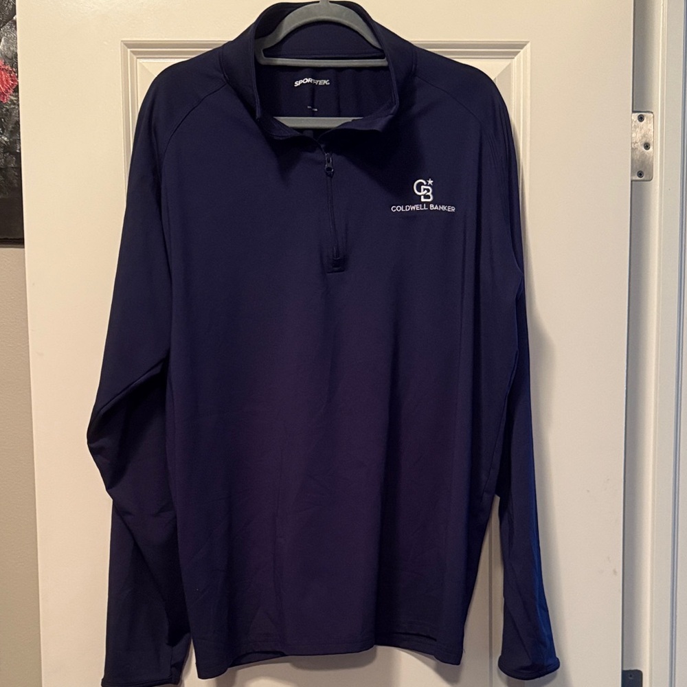 Sport-Tek Navy Lightweight 1/4 zip Coldwell Banker logo